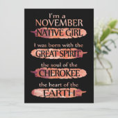 誕生日 |私は11月の先住民子 シーズンカード (スタンド正面)