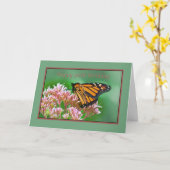 誕生日、第96のマダラチョウカード カード (黄色い花)