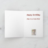 誕生日-精神病院の挨拶状 カード (内部)