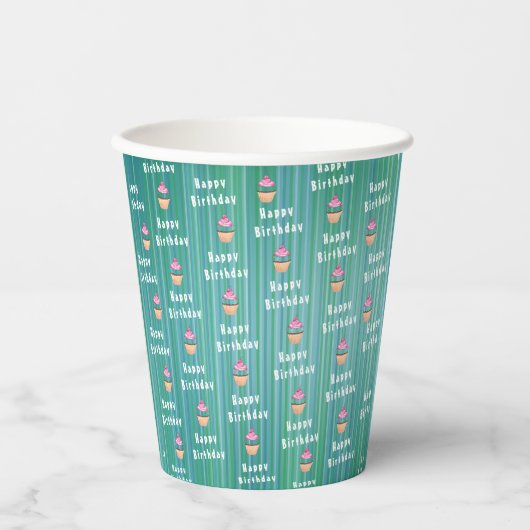 誕生日 紙コップ (正面)