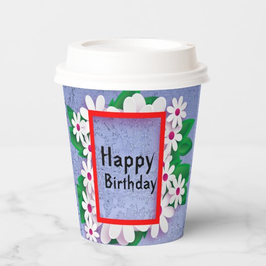 誕生日 紙コップ (正面)