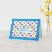 誕生日、素晴らしおばあちゃん、デイジー カード (黄色い花)