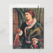 誕生日、素晴らしヴィンテージ絵を描ズ ポストカード (正面/裏面)