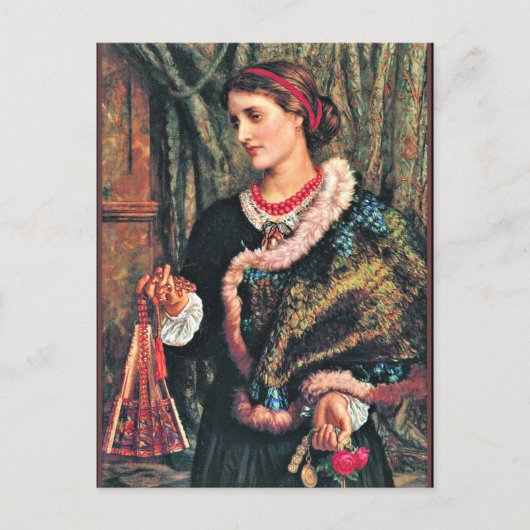 誕生日、素晴らしヴィンテージ絵を描ズ ポストカード (正面)