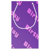 誕生日（紫） スモールペーパーバッグ (裏面)