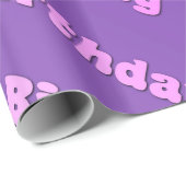 誕生日（紫） ラッピングペーパー (ロールコーナー)