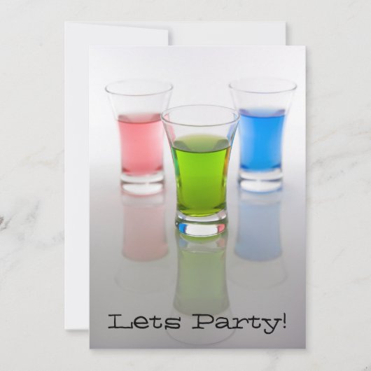 誕生日 / 結婚前パーティー招待状 招待状 (正面)