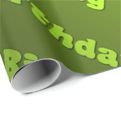 誕生日（緑） ラッピングペーパー (ロールコーナー)