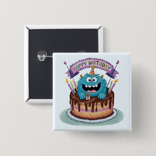 誕生日 缶バッジ (正面&裏面)