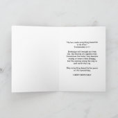 誕生日、義理の娘、エグレ素晴らしット・ストローリング カード (内部)