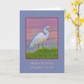 誕生日、義理の娘、エグレ素晴らしット・ストローリング カード (黄色い花)