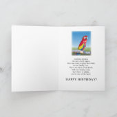 誕生日、義理の娘、マコー・パロット カード (内部)