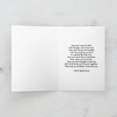 誕生日、義理の息子、サンドヒルクレーンバード カード (内部)