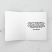 誕生日、義理の息子、赤い肩を持つタカ カード (内部)