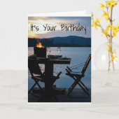 **誕生日**表示までのリラックス時楽しむ間 カード (黄色い花)