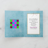 誕生日、親友、壁つる掛け布団 カード (内部)