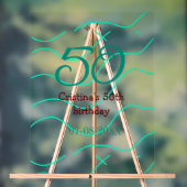 誕生日 記念日 名前 日付 50歳 誕生日 アクリルサイン (ニュートラル)