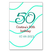誕生日 記念日 名前 日付 50歳 誕生日 テーブルナンバー (裏面)