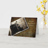 誕生日-記憶をします-旧式なカメラ カード (黄色い花)