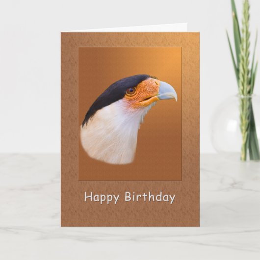 誕生日、頂点に達されたカラカラの鳥 カード (正面)