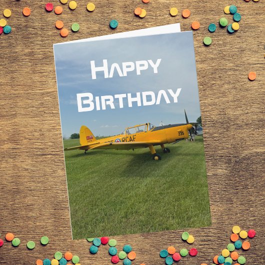 誕生日 飛行機 写真 クール 航空 パイロット 楽しい カード