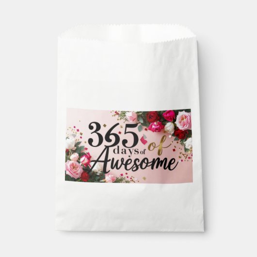 誕生日 魔法の花 カウントダウン ショッピング お土産 袋 (正面)