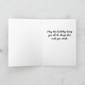 誕生日（鳥と花） カード (内部)