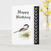 誕生日《鳥》アメリカゴガラ内賛美聖なる書物、 経典 カード (黄色い花)