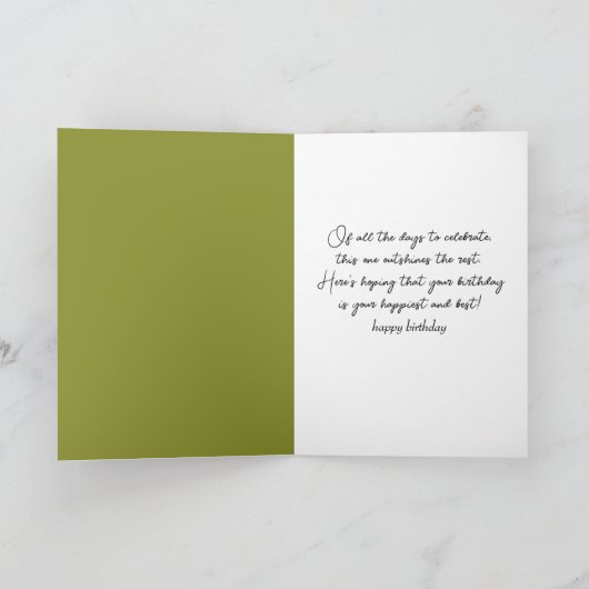 誕生日(鳥)ショウジョウコウカンチョウオンアウィッカーチェア カード (内部)