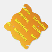 誕生日（黄色） フェイバーボックス (折り畳みなし)