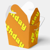 誕生日（黄色） フェイバーボックス (オープン)