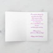 誕生日- 100th – スペシャルレディ – パープルアイリス カード (内部)