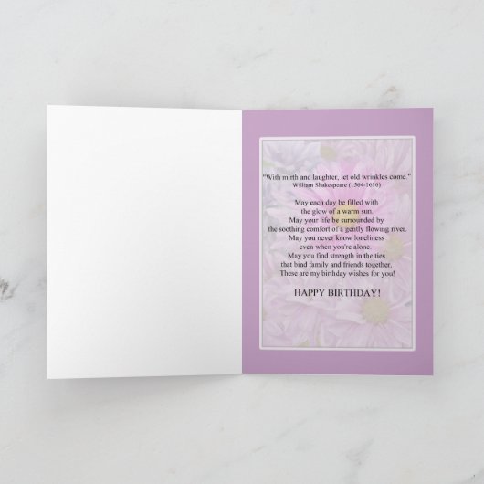 誕生日, 100th,デイジー カード (内部)