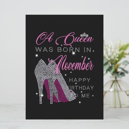 誕生日 | 11月に女王生まれが誕生 案内状 (スタンド正面)