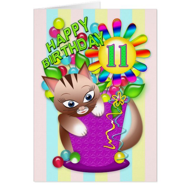 誕生日- 11歳の子ネコ祝ズ (正面)