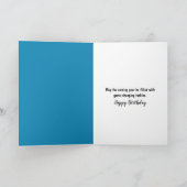 誕生日#18ライオンクォーターバックサッカー選手 カード (内部)