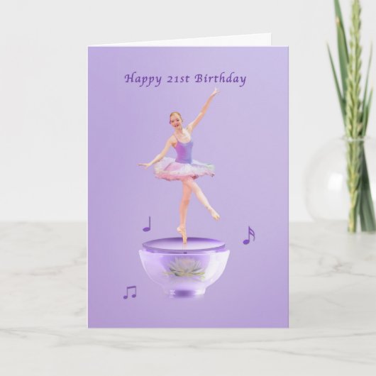 誕生日, 21st, Music Box Balerina カード (正面)