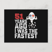 誕生日 51年前 私は一番速かった ポストカード (正面)