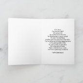 誕生日, 71st, Gorilla at Desk カード (内部)