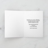 誕生日、76th、ゴールデンチューリップフラワー カード (内部)