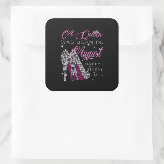 誕生日 | Aクイーンが生まれ入ってい威厳があるた スクエアシール (バッグ)