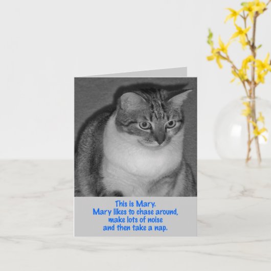 誕生日- Be Mary カード (黄色い花)