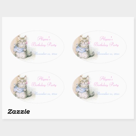 誕生日、Beatrix Potter Sticker 楕円形シール (シート)