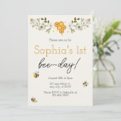 誕生日「Bee-Day」招待状 招待状 (スタンド正面)