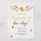 誕生日「Bee-Day」招待状 招待状 (正面/裏面)