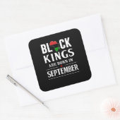 誕生日 | Black Kingsは9月に生まれ開催 スクエアシール (封筒)