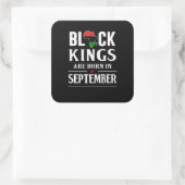 誕生日 | Black Kingsは9月に生まれ開催 スクエアシール (バッグ)