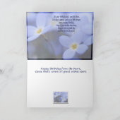 誕生日- Bluettesの挨拶状 カード (内部)
