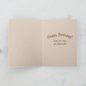 誕生日- Cat Looking out Window - Balloons カード (内部)