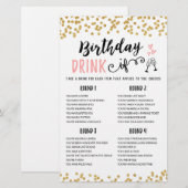 誕生日 DRINK IF カスタマイズ可能 誕生日パーティーゲーム (正面/裏面)